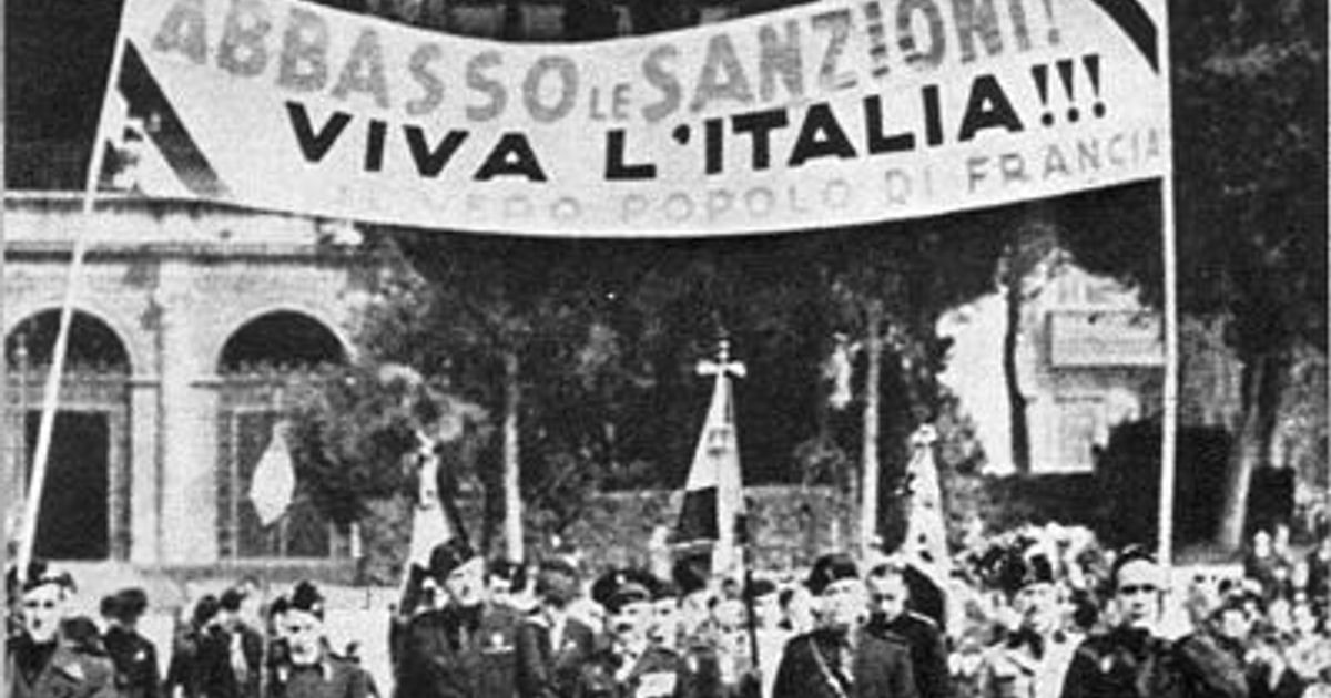 イタリアを戦争で罰するための「不当な制裁」