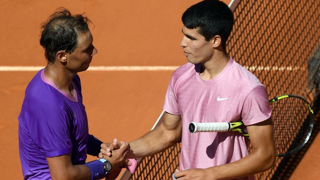 Rafael Nadal e Carlos Alcaraz