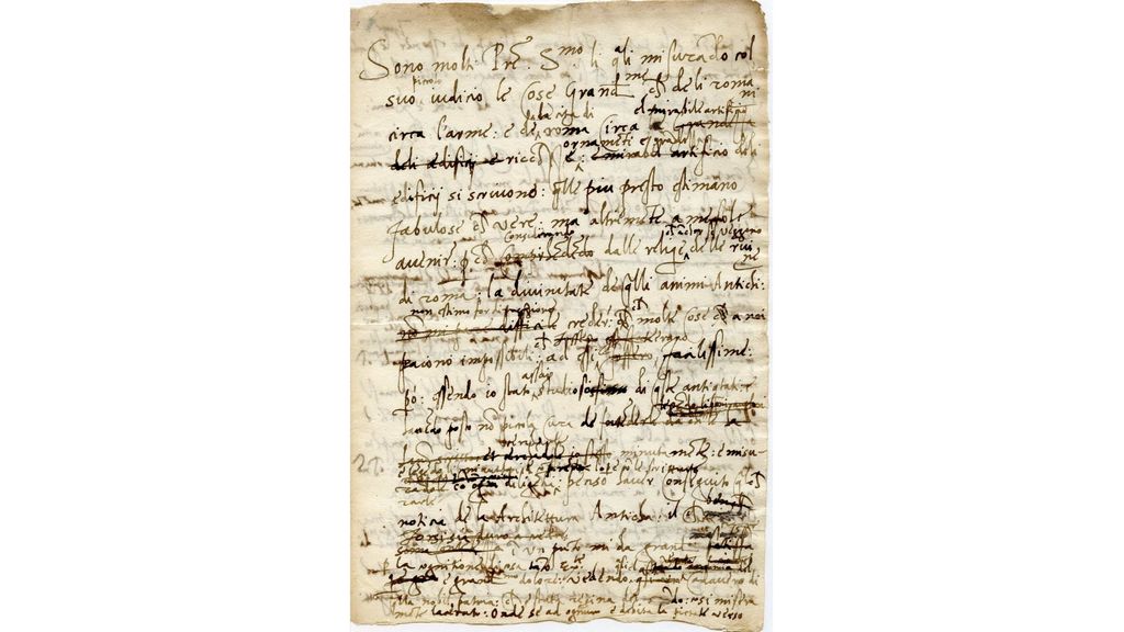Lettera (mai spedita) di Raffaello Sanzio e Baldassarre Castiglione per Papa Leone X