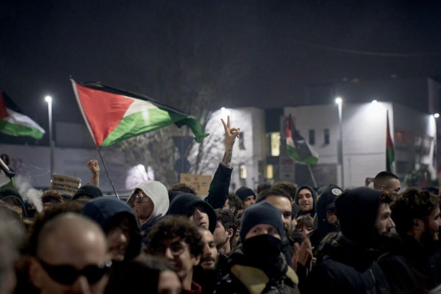 Manifestazione Pro Pal a Bologna