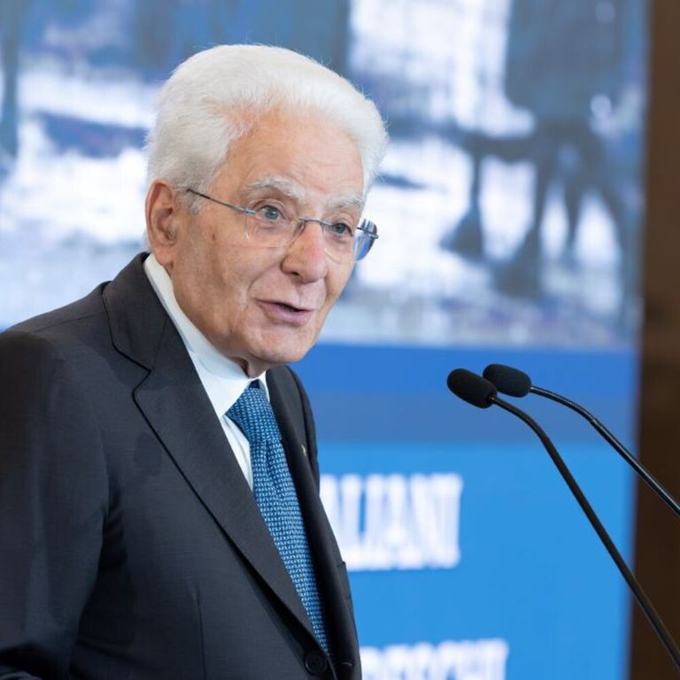 Il presidente Sergio Mattarella