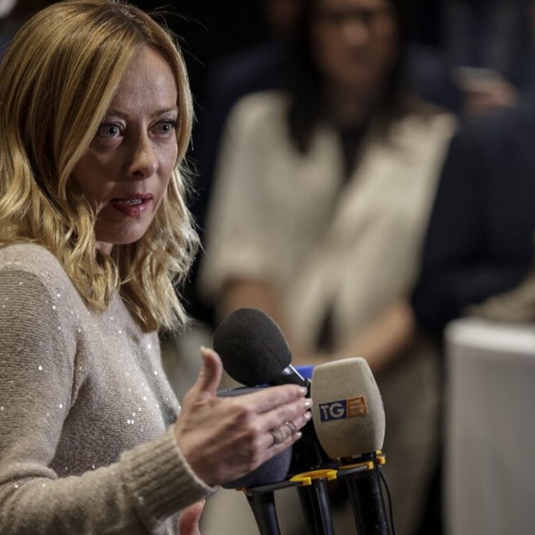 Giorgia Meloni a Johannesburg