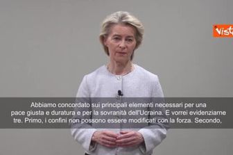 Von der Leyen: Garantire ruolo centrale dell'Ue per pace in Ucraina