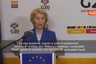 Von der Leyen al G20: Siamo contro le emissioni, non contro le fonti fossili