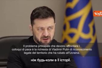 Piani pace Ucraina, Zelensky: Putin vuole infrangere il principio d’integrità territoriale