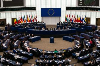 L'emiciclo del Parlamento Europeo