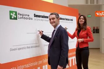 Giornata violenza donne, Attilio Fontana: Nuove generazioni siano protagoniste su questo tema