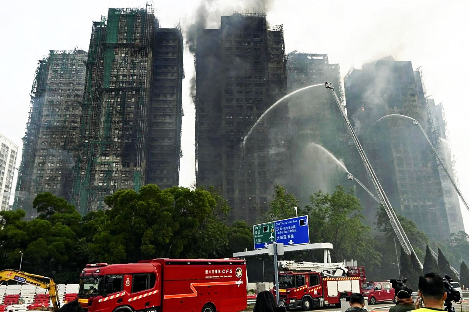 Incendio a Hong Kong