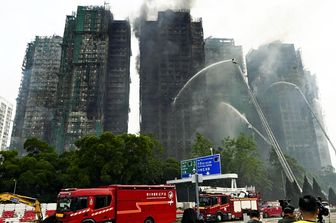 Incendio a Hong Kong