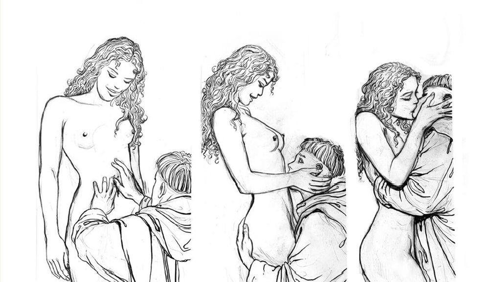 Schizzi di Milo Manara per 'Il nome della rosa'
