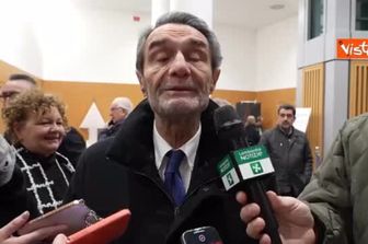 Fontana inaugura iniziative natalizie Lombardia: "Vorremmo una festa all'insegna di gioia e pace"