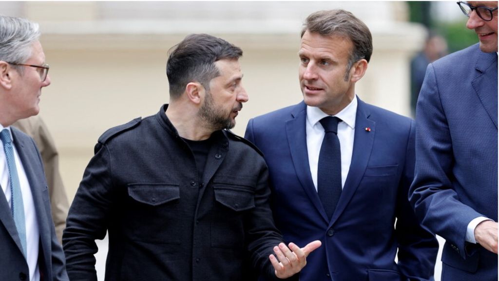 Starmer, Zelensky, Macron, Merz