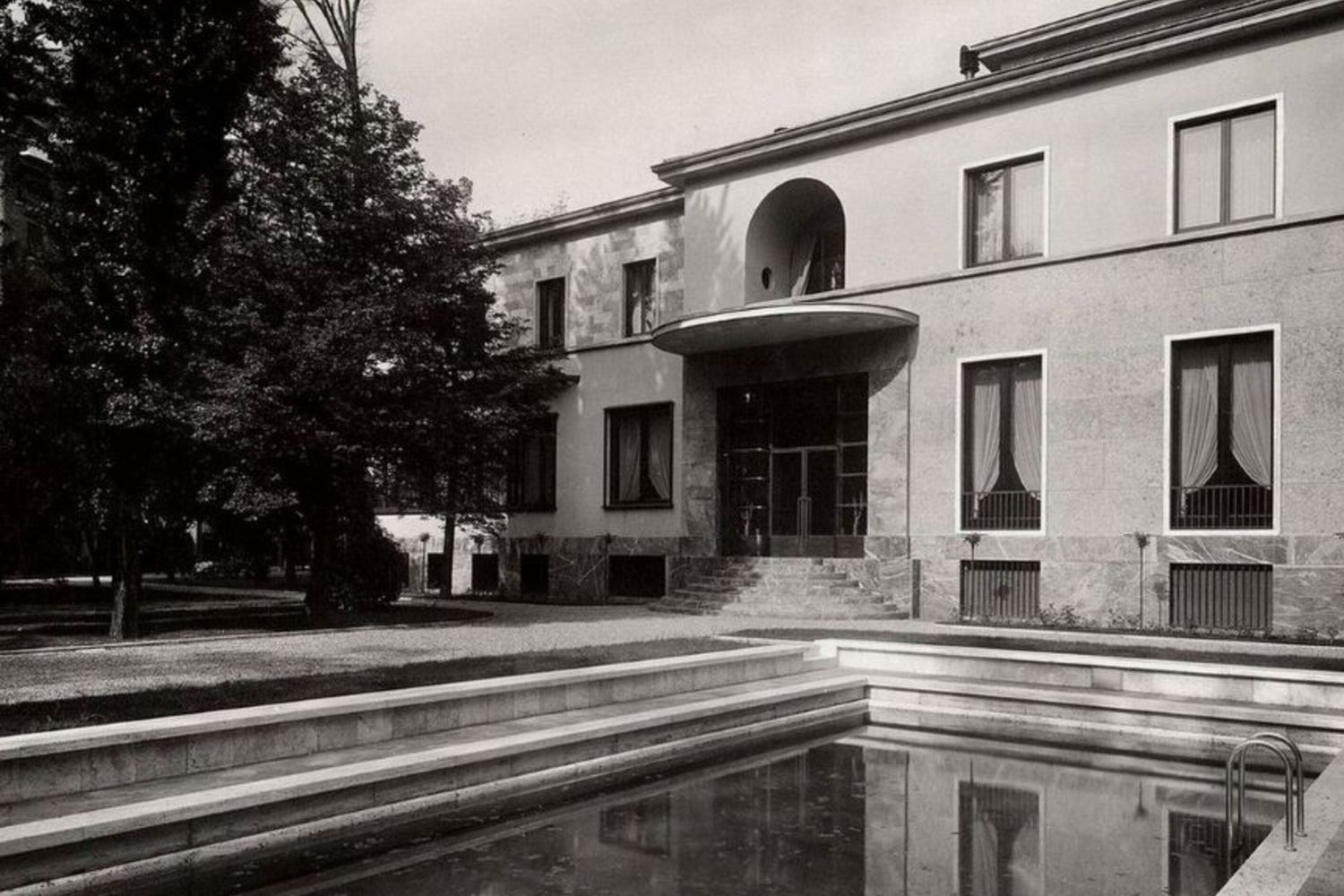 Foto storica Villa Necchi Campiglio - Archivio Fondazione Piero Portaluppi