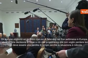 Trump: Europei vogliono incontro con me e Zelensky nel fine settimana, non voglio perdere tempo