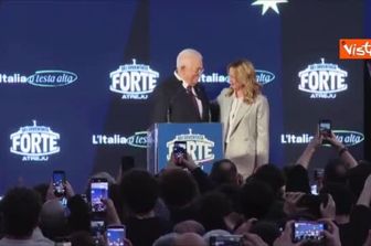 Il leader dell'Anp Abu Mazen ad Atreju accolto da applausi e standing ovation