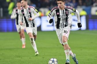 La Juve in campo in Champions League