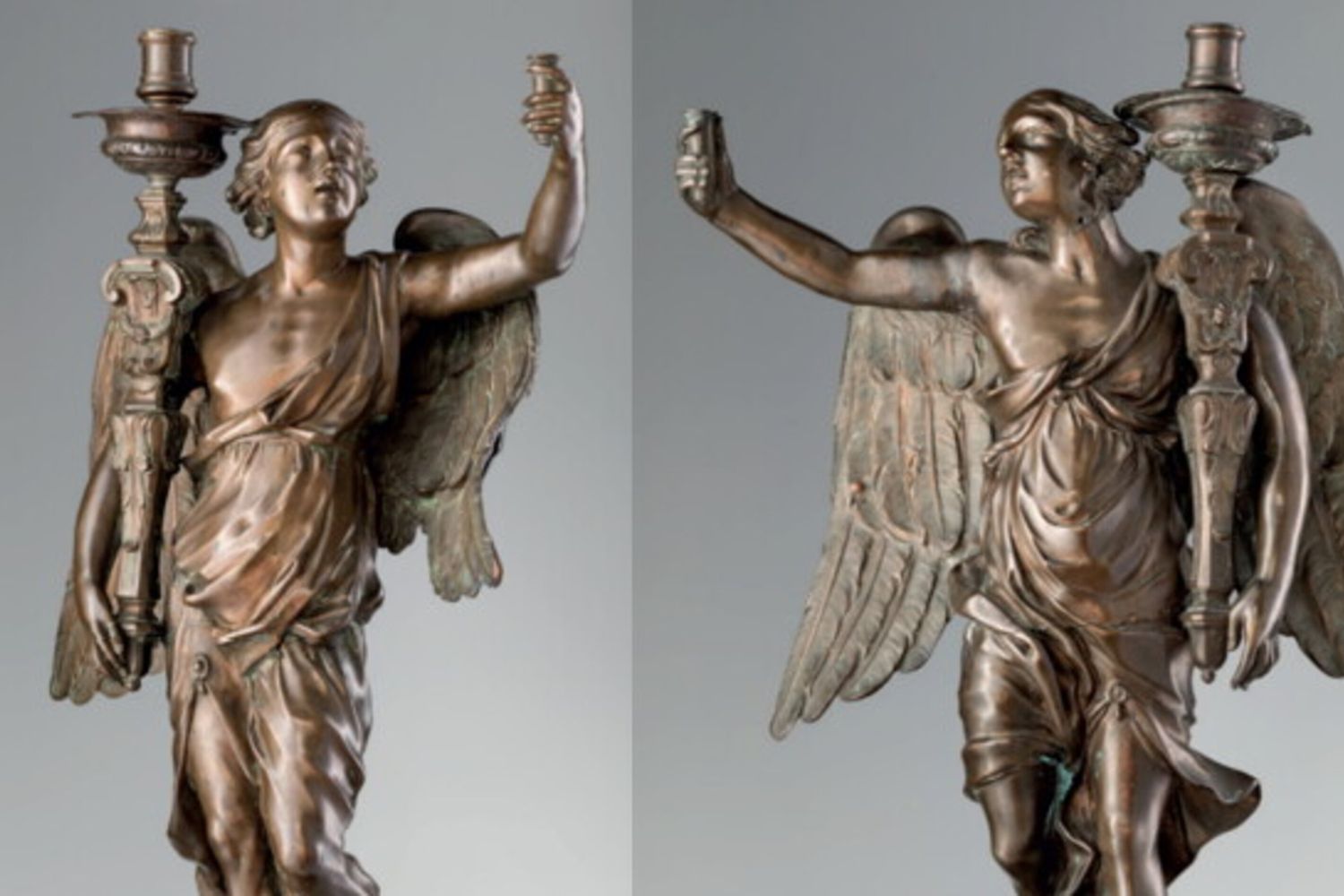 Angeli in bronzo del XVII secolo