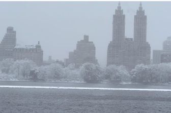 New York sotto la neve