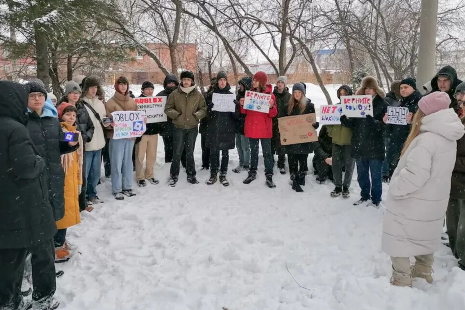 La protesta in Siberia