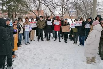 La protesta in Siberia