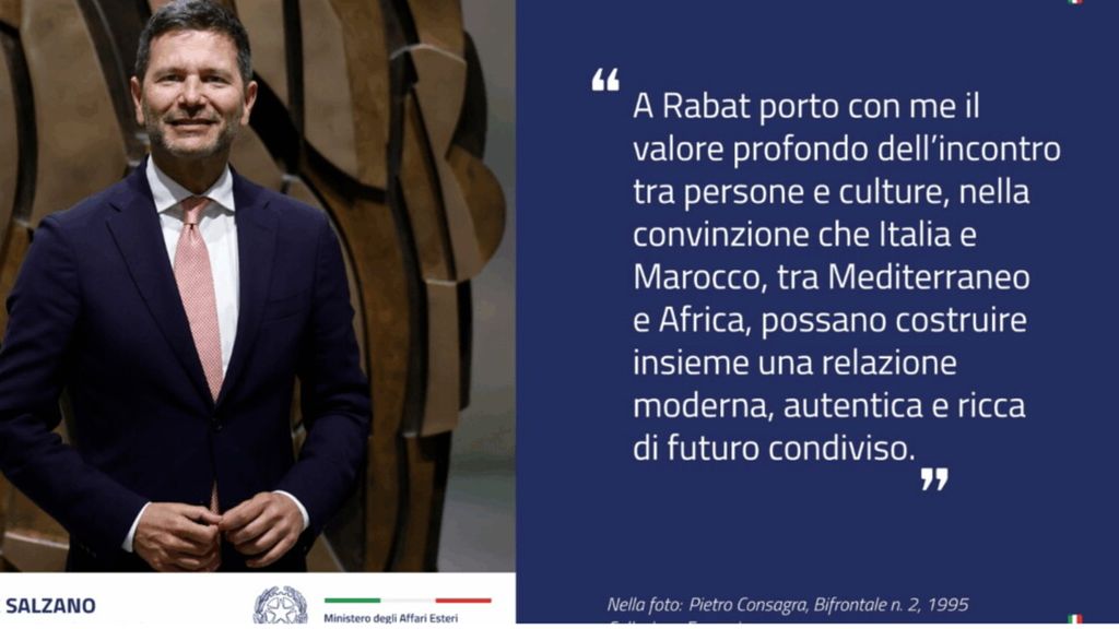 Marocco-Italia: Ambasciatore Salzano, la cooperazione economica è "sempre più dinamica"