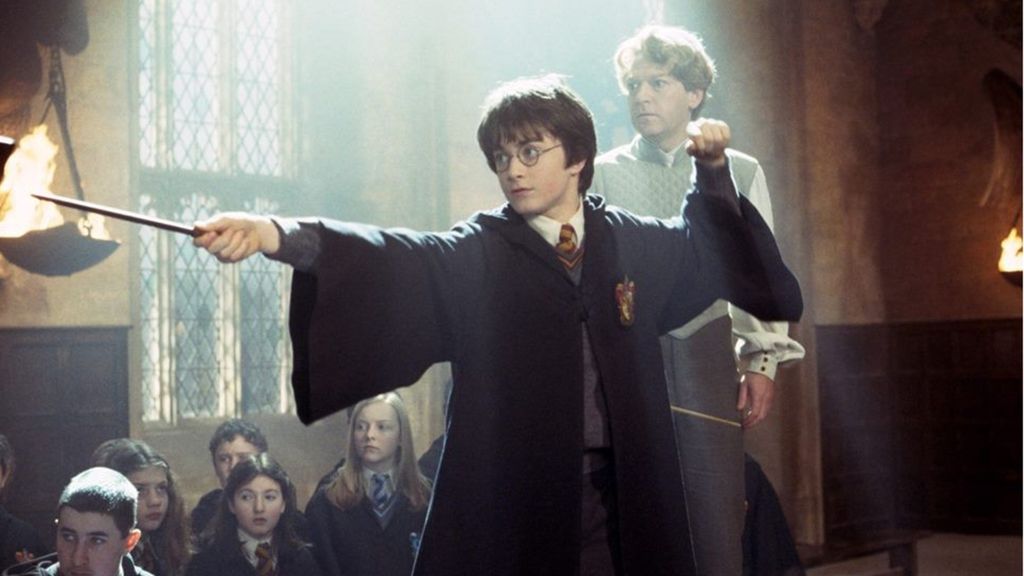Una scena del film della saga di  Harry Potter