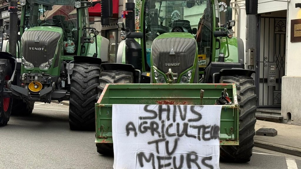 Protesta agricoltori a Bruxelles