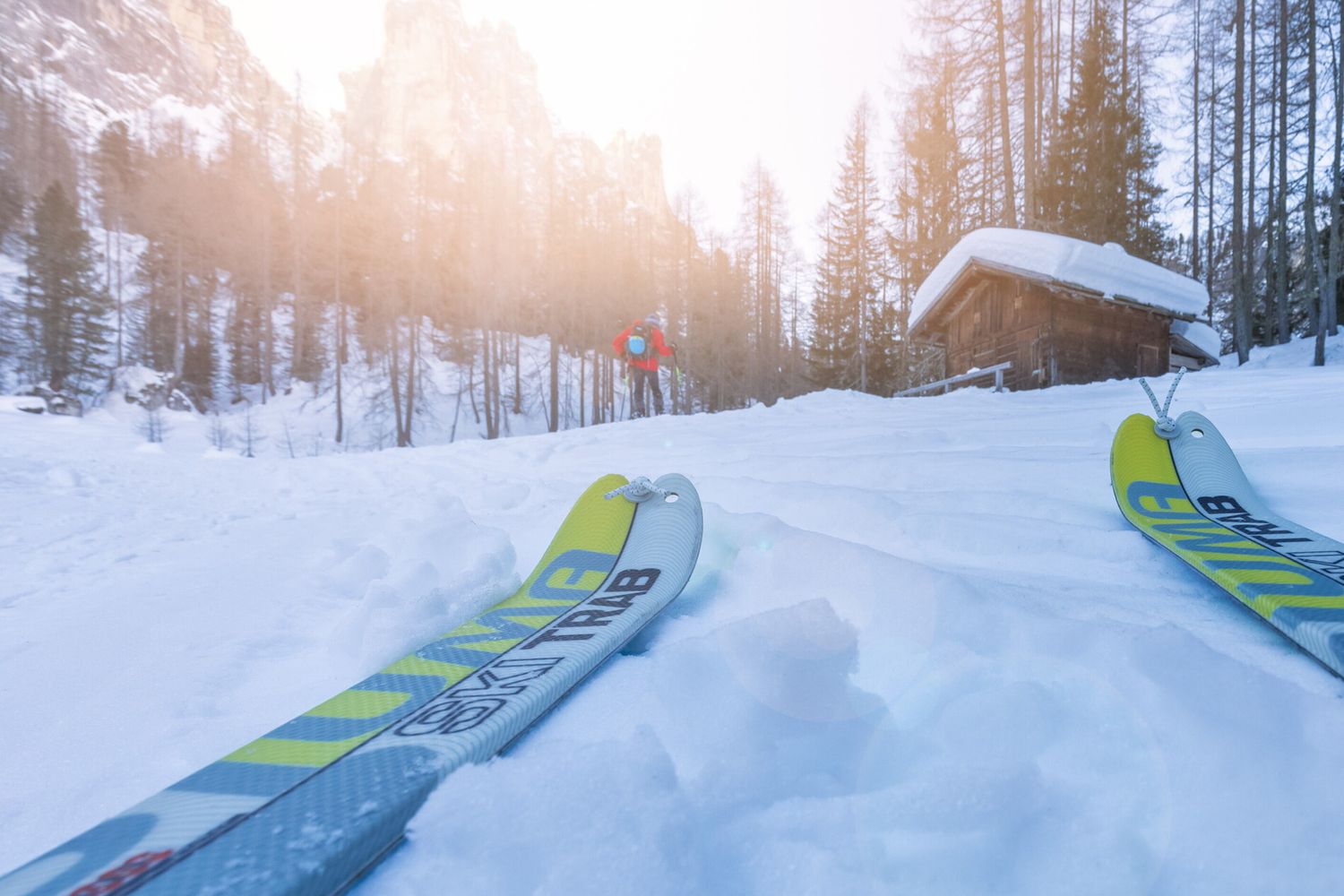 Una pista da sci a Cortina