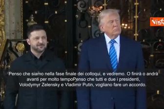 Trump riceve Zelensky a Mar-a-Lago: Sia lui che Putin vogliono un accordo