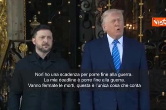 Trump riceve Zelensky a Mar-a-Lago: Non ci sono scadenze per colloqui, solo porre fine a guerra