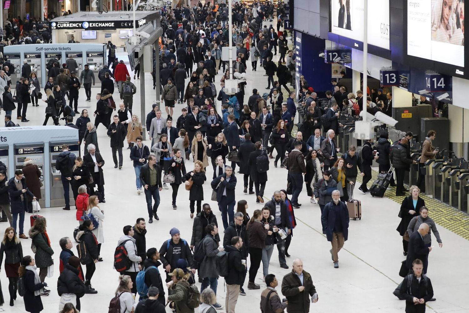 La stazione di Waterloo a Londra
