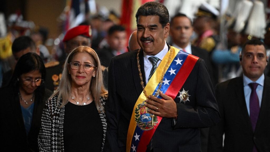 Nicolas Maduro e la moglie Cilia Flores
