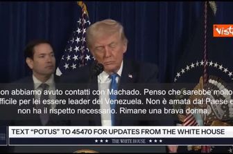 Trump: Machado non è amata dal Venezuela. Difficile che sia leader