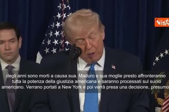 Trump: Prove schiaccianti contro Maduro, affronterà giustizia Usa