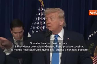 Trump: Presidente Colombia Gustavo Petro stia attento a non farsi beccare