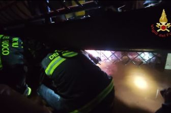 Casa allagata a Trigoria