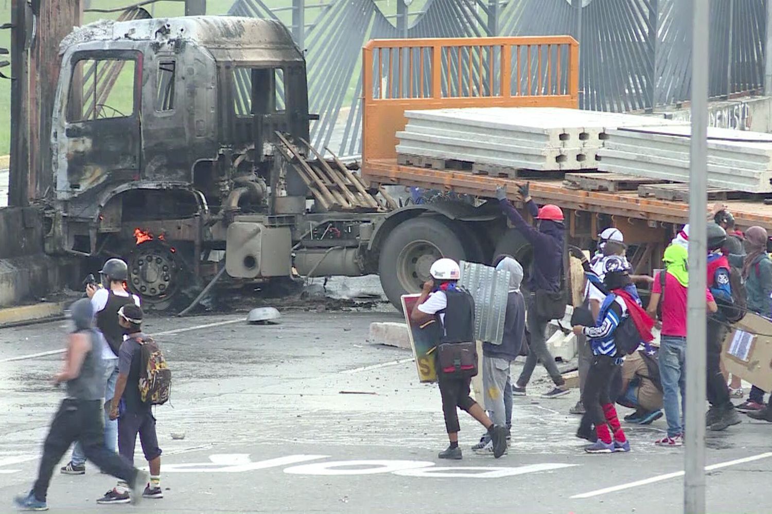 &nbsp;Proteste e scontri in Venezuela (Afp)