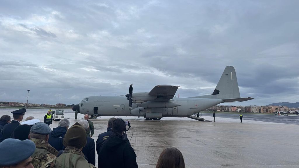 L'arrivo del volo di Stato a Ciampino