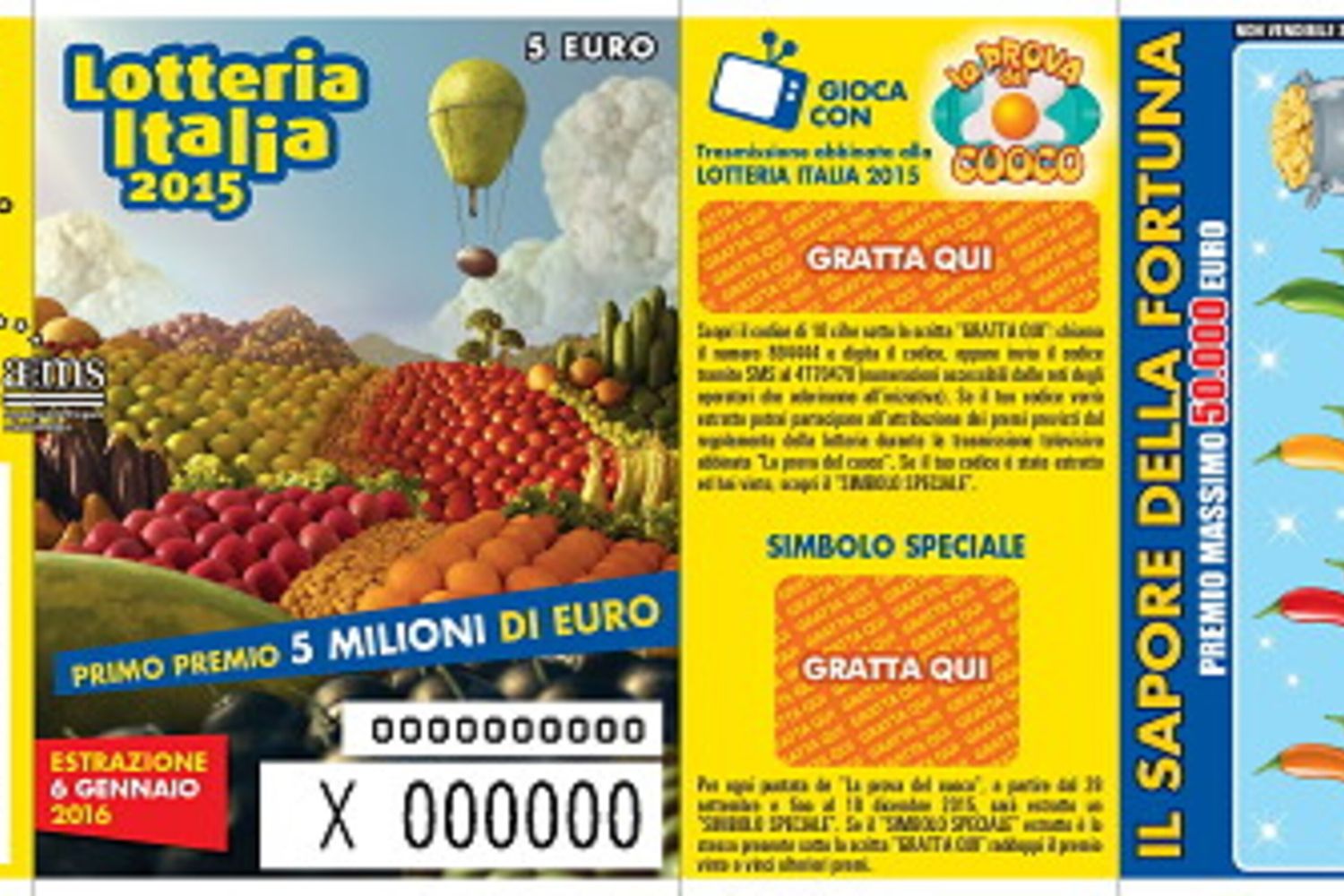 Un biglietto della Lotteria Italia di alcuni anni fa
