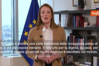 Metsola (Pres. Parlamento UE): Europa vede cosa succede in Iran. Cambiamento in arrivo