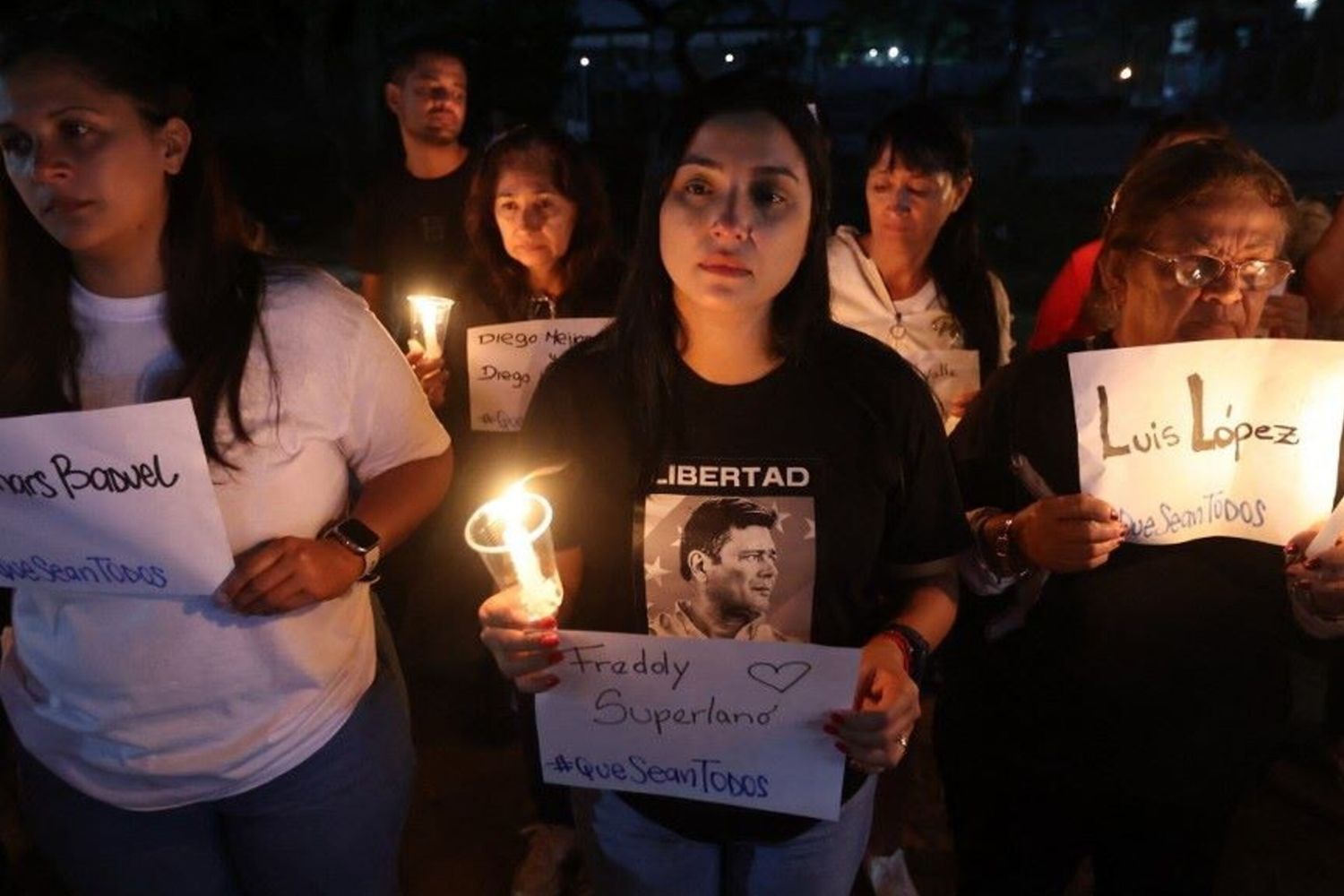La veglia in Venezuela dei parenti dei prigionieri politici