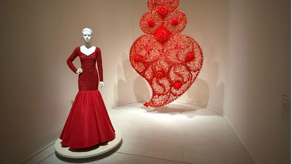 Abito alla mostra 'Venus' alla Fondazione Valentino Garavani e Giancarlo Giammetti