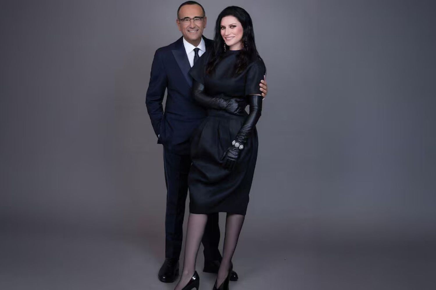 Carlo Conti e Laura Pausini