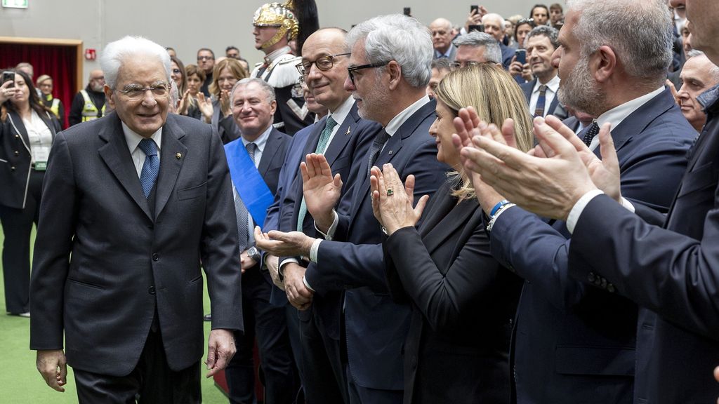 Sergio Mattarella alla cerimonia d’inaugurazione "L’Aquila capitale della cultura"