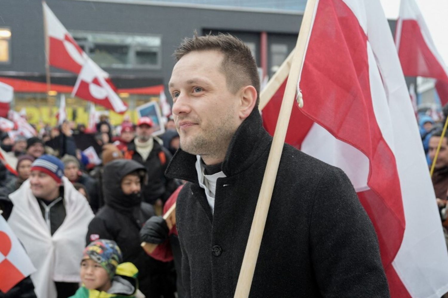 Il capo del governo della Groenlandia Jens-Frederik Nielsen