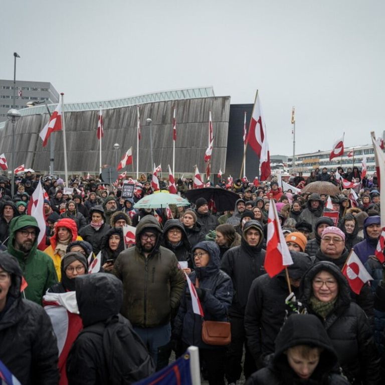 Manifestazione a Nuuk in Groenlandia