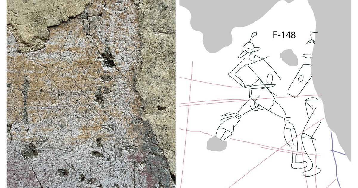 2000年の時を経て、ポンペイの壁の落書きが再び現れる