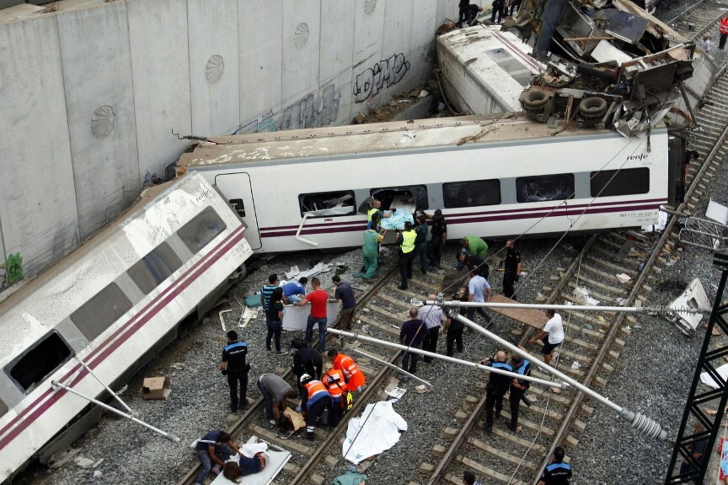 Incidente ferroviario Santiago de Compostela
