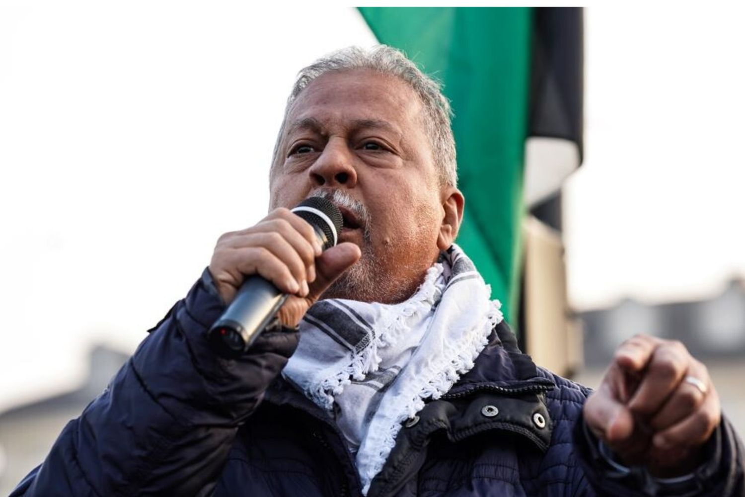 Mohammad Hannoun ad una manifestazione pro Palestina a Torino del novembre 2024