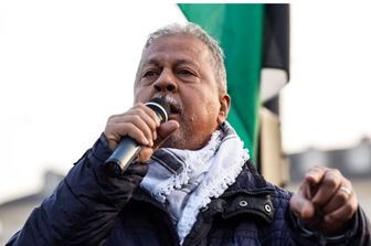 Mohammad Hannoun ad una manifestazione pro Palestina a Torino del novembre 2024